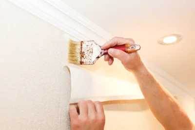 Pose de papier peint à Neussargues en Pinatelle — revêtements muraux et toiles de verre